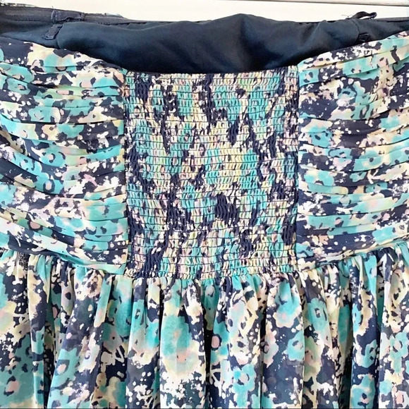 Lauren Conrad Strapless Ruffle Sundress Floral 4‎ - Picture 4 of 6